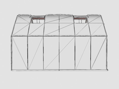 Greenhouse Merkur 9900 Glass Black 3D Model