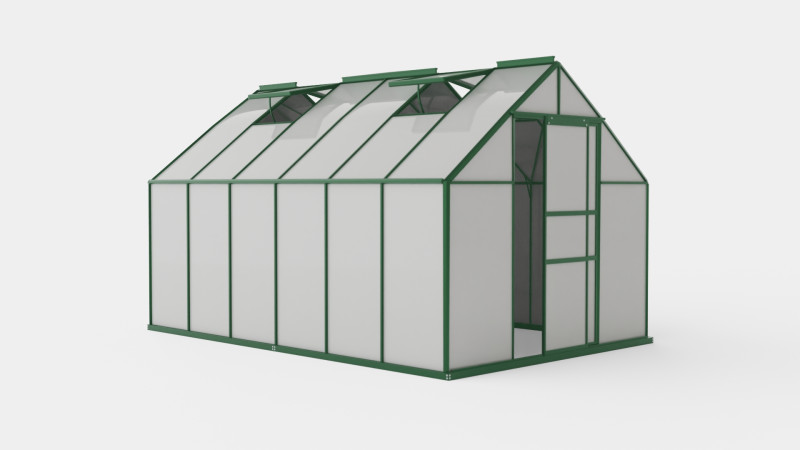 Greenhouse Merkur 9900 Glass Green Modèle 3D .c4d .max .obj .3ds .fbx .stl .blend 