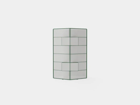 Greenhouse Merkur 9900 Glass Green 3D Model