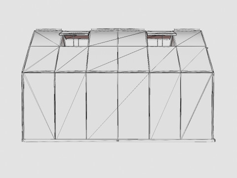 Greenhouse Merkur 9900 Glass Green Modèle 3D