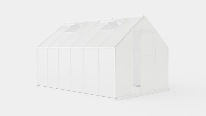 Greenhouse Merkur 9900 Poly ALU 3D-Modell .c4d .max .obj .3ds .fbx .stl .blend 