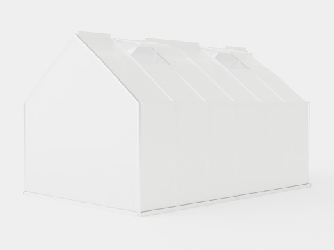 Greenhouse Merkur 9900 Poly ALU 3D-Modell