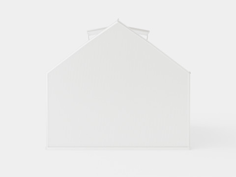Greenhouse Merkur 9900 Poly ALU 3D-Modell