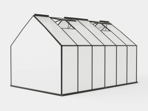 Greenhouse Merkur 9900 Poly Black 3D Model