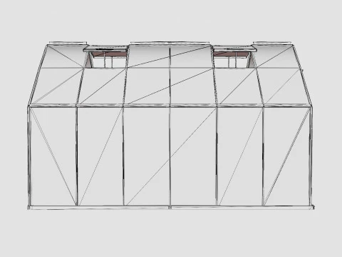 Greenhouse Merkur 9900 Poly Black 3D Model
