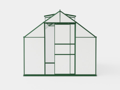 Greenhouse Merkur 9900 Poly Green 3D Model