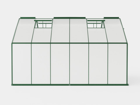 Greenhouse Merkur 9900 Poly Green 3D Model