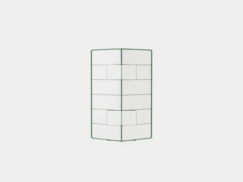 Greenhouse Merkur 9900 Poly Green 3D Model