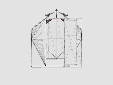 Rumah Kaca Orion 500 Kaca Hitam Model 3D