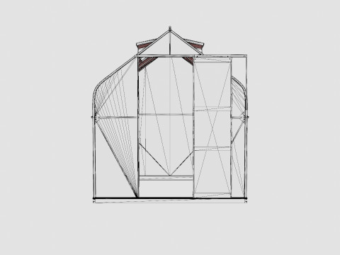 Greenhouse Orion 5000 Glass ALU 3D Модель