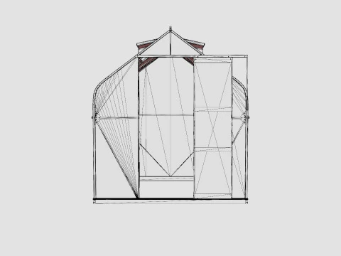 Greenhouse Orion 5000 Glass ALU 3D Model