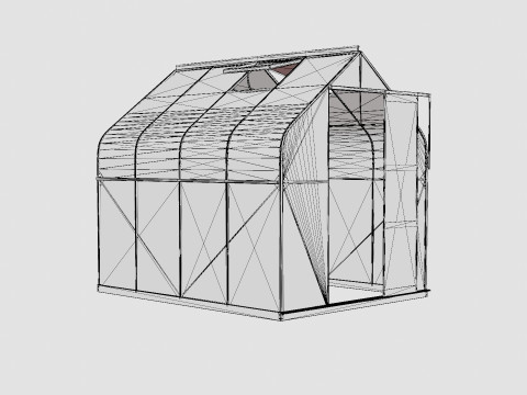 Greenhouse Orion 5000 Glass ALU 3D Модель