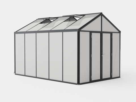 Greenhouse Poseidon 10000 Glass Black 3D Модель