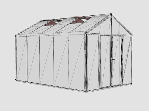 Greenhouse Poseidon 10000 Glass Black 3Dモデル