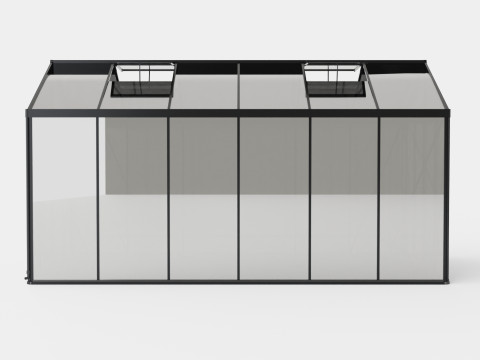 Greenhouse Poseidon 11900 Glass Black 3D Модель