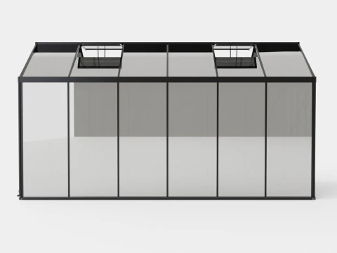 Greenhouse Poseidon 11900 Glass Black 3D Model