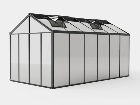 Greenhouse Poseidon 11900 Glass Black 3D Model
