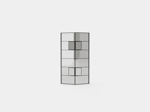 Greenhouse Poseidon 11900 Glass Black 3D Model