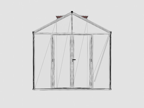 Greenhouse Poseidon 11900 Glass Black 3D Модель