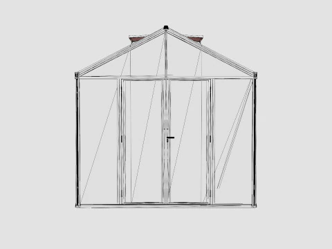 Greenhouse Poseidon 11900 Glass Black 3D Model
