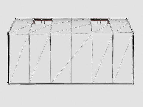 Greenhouse Poseidon 11900 Glass Black 3D Модель