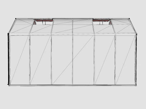 Greenhouse Poseidon 11900 Glass Black 3D Model