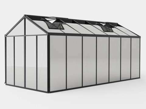 Greenhouse Poseidon 13800 Glass Black 3D Модель