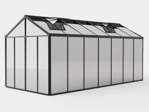 Greenhouse Poseidon 13800 Glass Black 3D Model