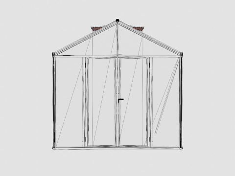 Greenhouse Poseidon 13800 Glass Black 3D Модель