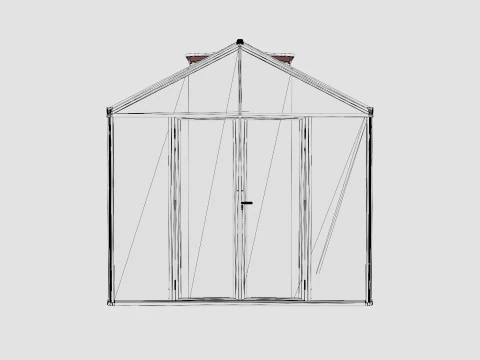 Greenhouse Poseidon 13800 Glass Black 3D Model