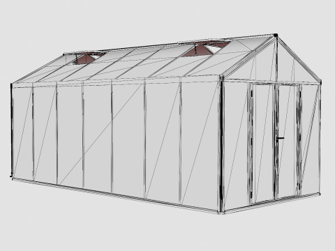 Greenhouse Poseidon 13800 Glass Black 3D Модель