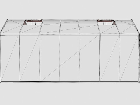 Greenhouse Poseidon 13800 Glass Black 3D Модель