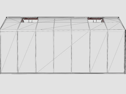 Greenhouse Poseidon 13800 Glass Black 3D Model