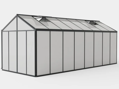 Greenhouse Poseidon 15700 Glass Black 3D Model