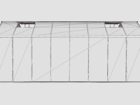 Greenhouse Poseidon 15700 Glass Black 3D Model