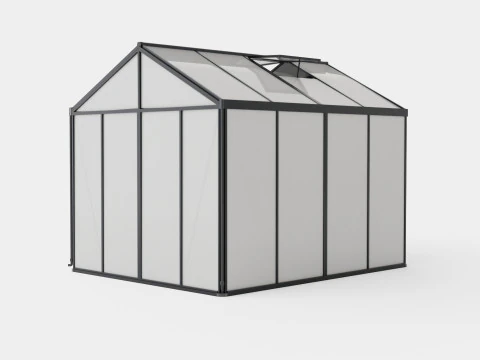 Greenhouse Poseidon 8100 Glass Black 3D Model