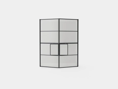 Greenhouse Poseidon 8100 Glass Black 3D Model