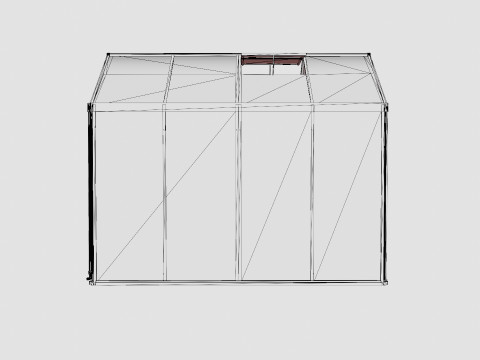 Greenhouse Poseidon 8100 Glass Black 3D Model