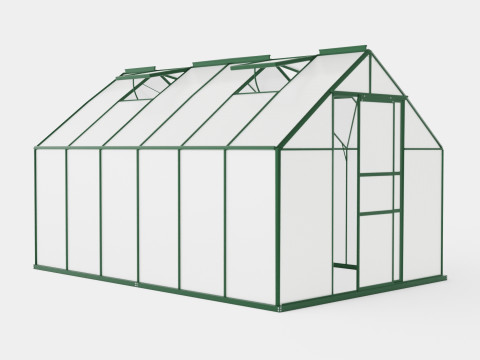 Greenhouse Sirius 13000 Glass Green 3D Model