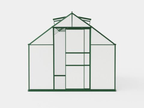 Greenhouse Sirius 13000 Glass Green 3D-Modell