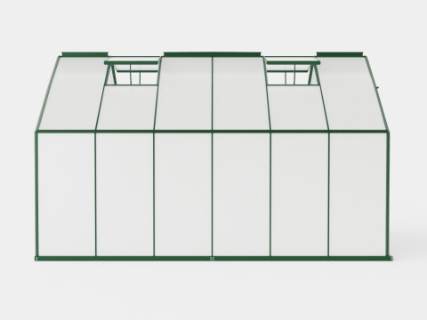 Greenhouse Sirius 13000 Glass Green 3D-Modell