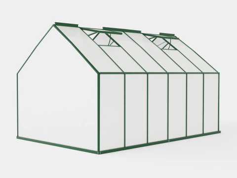 Greenhouse Sirius 13000 Glass Green 3D Model