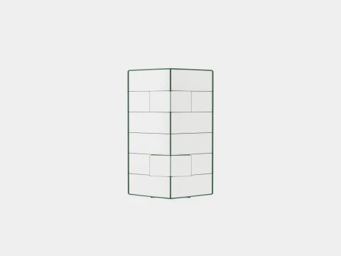 Greenhouse Sirius 13000 Glass Green 3D Model
