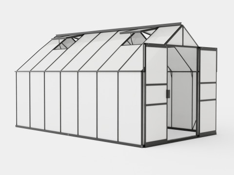 Greenhouse Uranus 11500 Glass Black 3D Model
