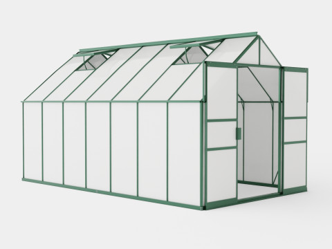 Greenhouse Uranus 11500 Glass Green 3D Model