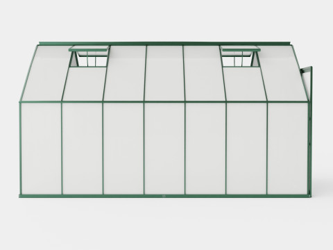 Greenhouse Uranus 11500 Glass Green 3D Model