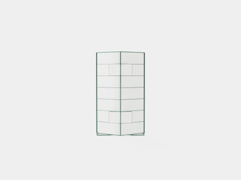 Greenhouse Uranus 11500 Glass Green 3D Model