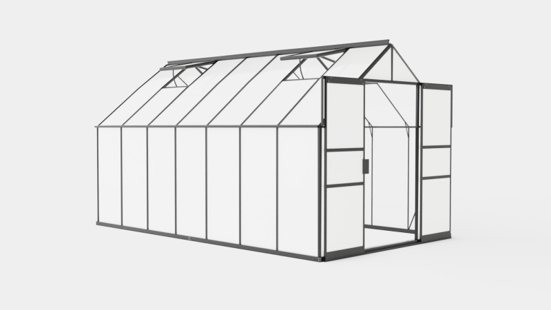 Greenhouse Uranus 11500 Poly Black 3D Model .c4d .max .obj .3ds .fbx .stl .blend 