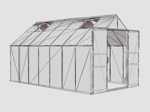 Greenhouse Uranus 11500 Poly Black 3D Model