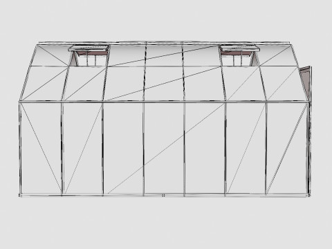 Greenhouse Uranus 11500 Poly Black 3D Model